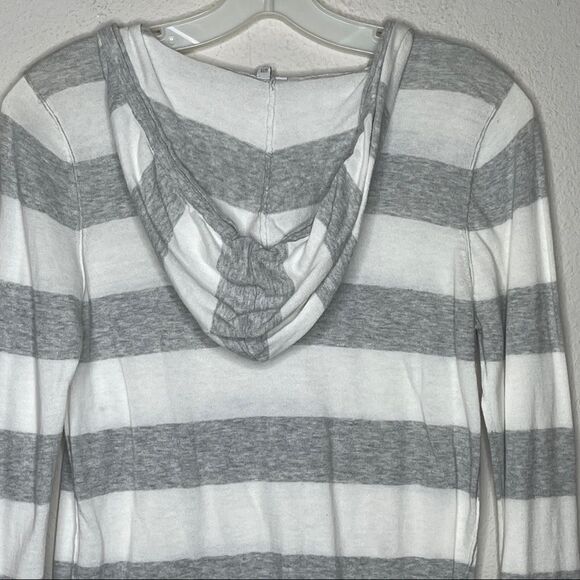 Michael Stars Striped Hoodie Sweater - Picture 2 of 8